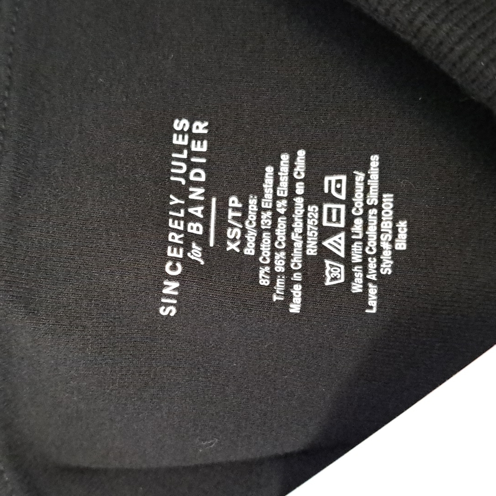 Bandier x Sincerely Jules The Meadow Legging in Black - Picture 7 of 10